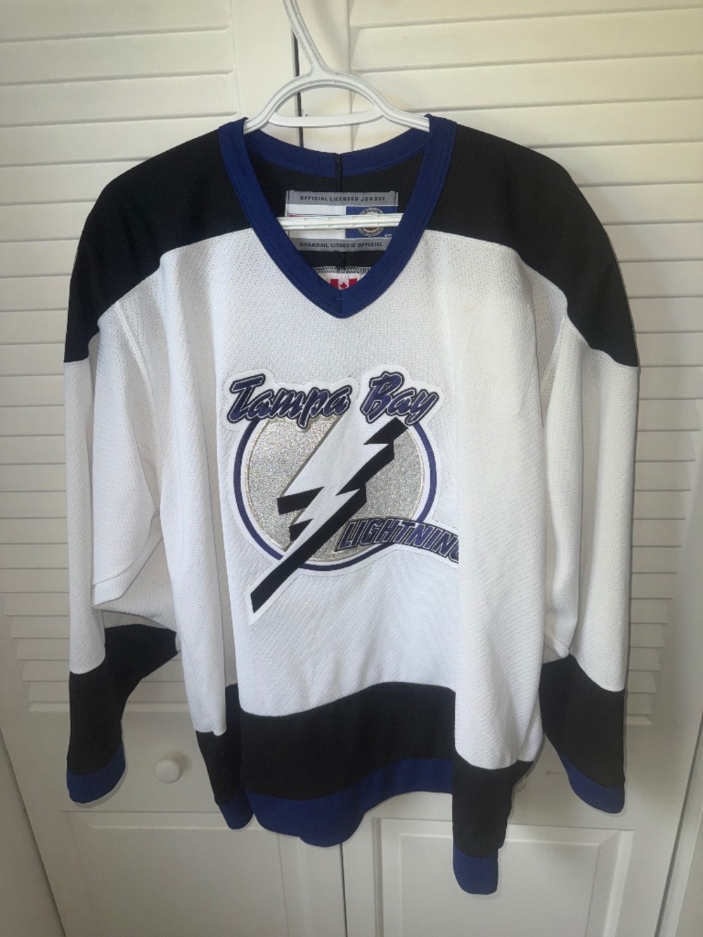 Vintage CCM Authentic NHL Tampa Bay Lightning Vincent Lecavalier 4 Jersey Mens L